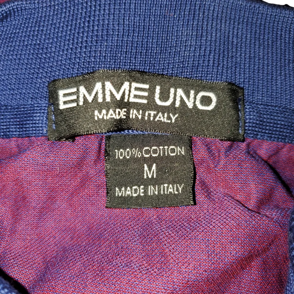 Emme Umo Polo Shirt Iridescent Shimmer Golf Casual Club Italy